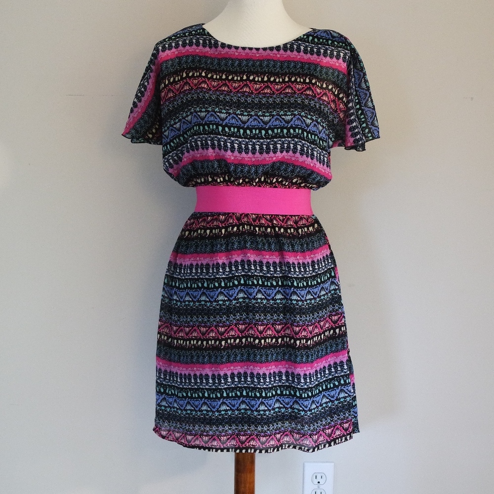 Knee length bohemian style dress